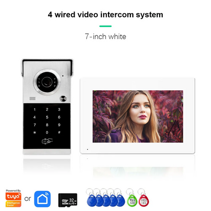 XiVision 4-Wired Visual Doorbell with HD 1080P video intercom Display  Durable Metal Construction  Advanced Security Features