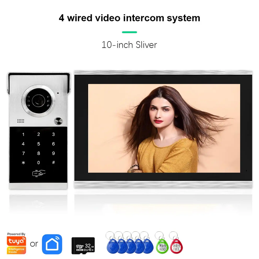 XiVision 4-Wired Visual Doorbell with HD 1080P video intercom Display  Durable Metal Construction  Advanced Security Features