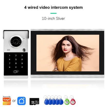 XiVision 4-Wired Visual Doorbell with HD 1080P video intercom Display  Durable Metal Construction  Advanced Security Features