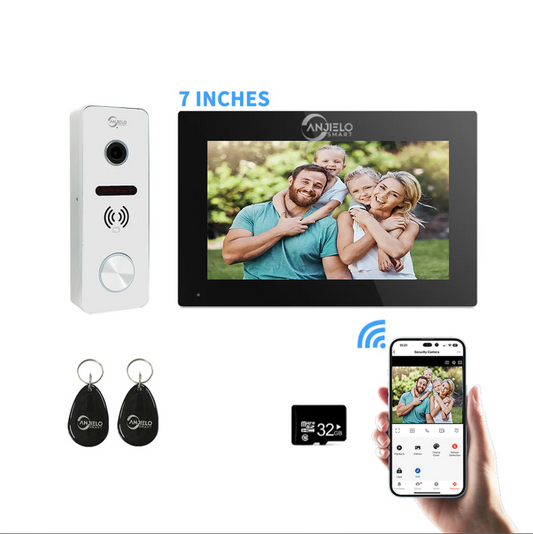 XiVision  1080P Wide View 7-10 inch Touch Doorbell - Tuya Smart Video Intercom  WiFi/Wired Camera System