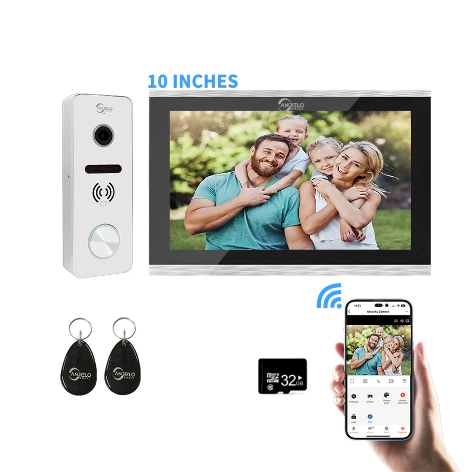 XiVision  1080P Wide View 7-10 inch Touch Doorbell - Tuya Smart Video Intercom  WiFi/Wired Camera System