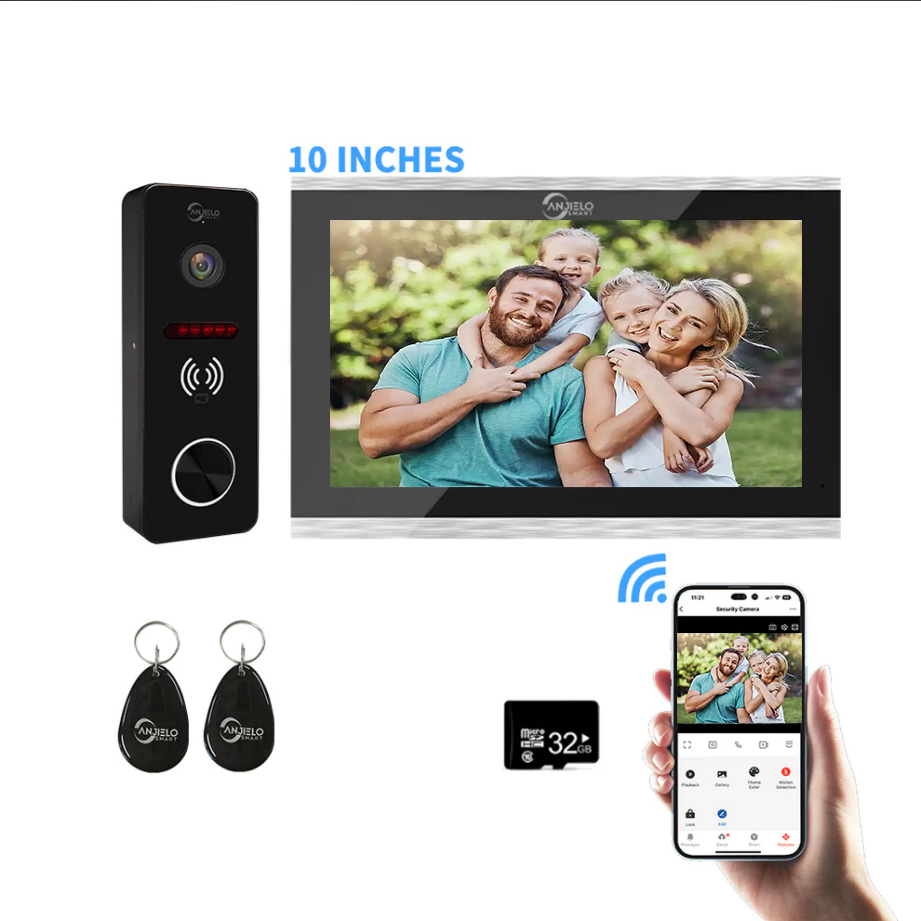 XiVision  1080P Wide View 7-10 inch Touch Doorbell - Tuya Smart Video Intercom  WiFi/Wired Camera System