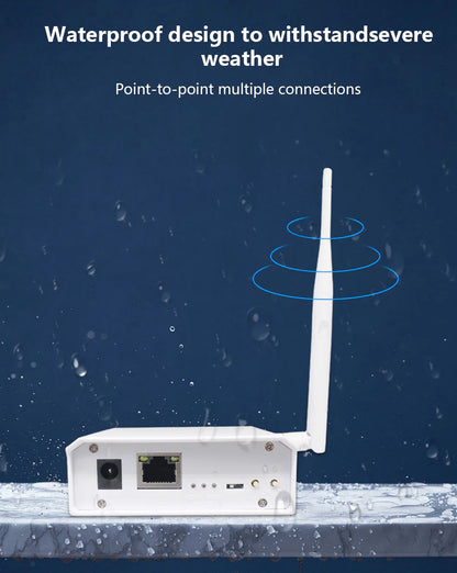 Anjielo WiFi HaLow Wireless Bridge Extender Enhanced Edition for 3km Long Distance Powerful High Gain 2.4&IEEE 802.11ah Antenna Dual antennas stronger signal and penetration