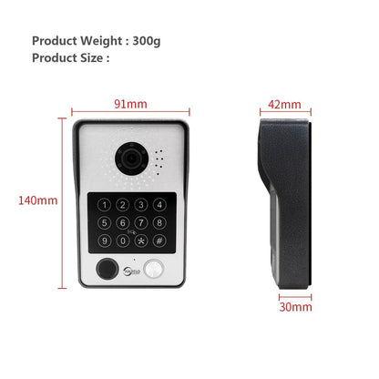 Anjielo Smart Doorbell Camera With Wide-angle Night Vision and Secure Access Control Via RFID Card Password Fingerprint