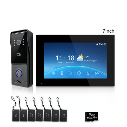Xivision Smart Video Doorbell Intercom System with Two-Way Audio & Indoor Monitor