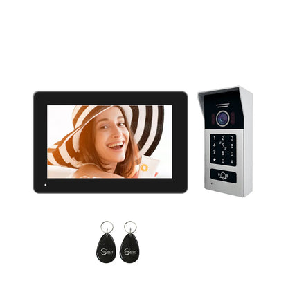 Anjielo Video Intercom Doorbell Camera 1080P Tuya 7 Inch Touch Monitor Support RFID Card Access Doorphone System For Home Villa