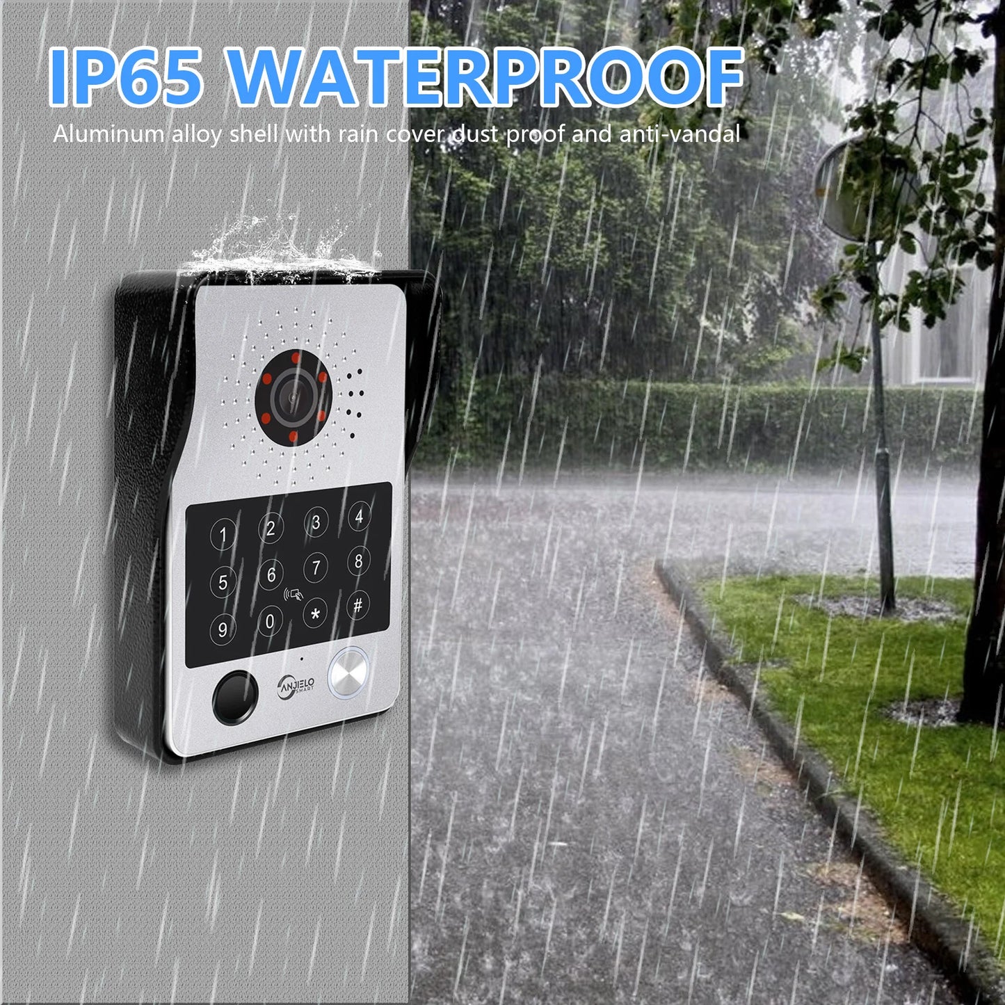 XiVision 4-Wire WiFi Smart Video Intercom Doorbell 15.6 Inch Monitor 5 Ways Unlock Tuya App Remote Access IP65 Waterproof Home Door Phone