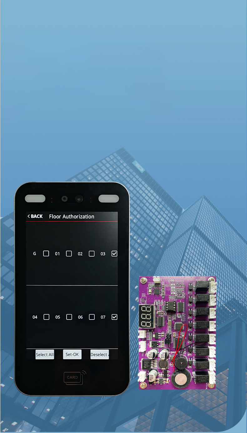 8-inch facial recognition elevator control system intelligent elevator controller intelligent arrival can be started by face and palm