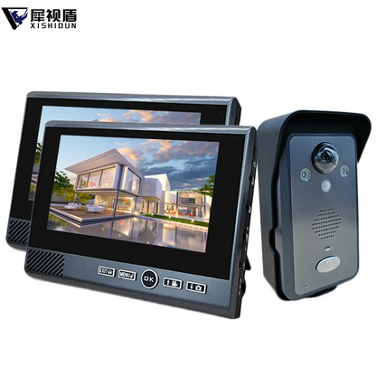 XiVision 7-Inch Tuya Wireless 300 meters of straight-line unobstructed transmission Motion Detection Long Standby  two way video Intercom System