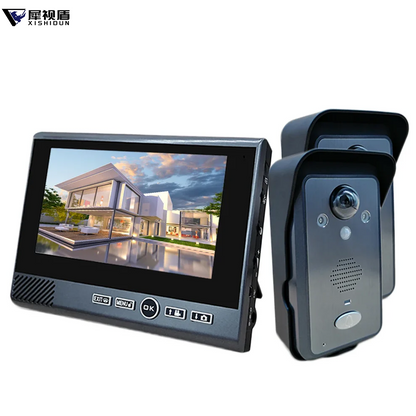 XiVision 7-Inch Tuya Wireless 300 meters of straight-line unobstructed transmission Motion Detection Long Standby  two way video Intercom System