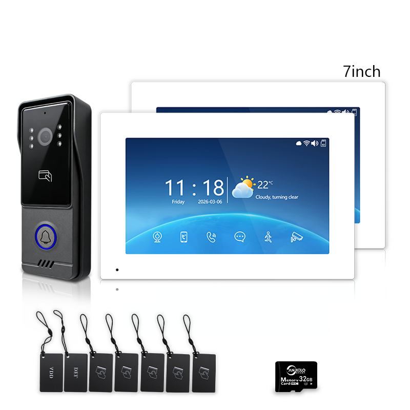 Xivision Smart Video Doorbell Intercom System with Two-Way Audio & Indoor Monitor