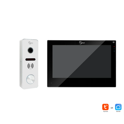 XiVision 7 Inch Wireless WiFi Smart Home Video Doorbell Intercom System with 1080P Monitor and Rainproof Camera