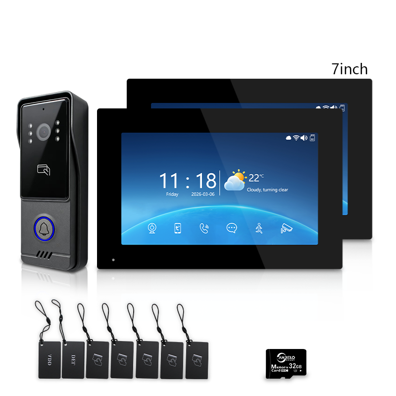 Xivision Smart Video Doorbell Intercom System with Two-Way Audio & Indoor Monitor
