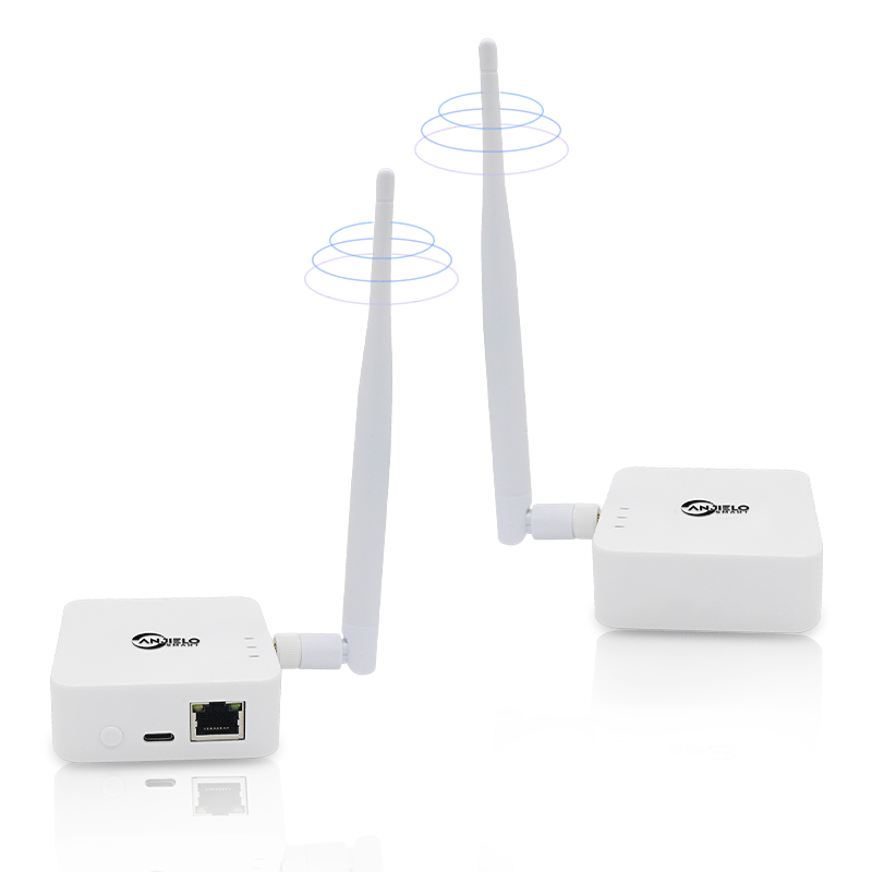 Anjielo 2025 WiFi HaLow Bridge - 1000m Outdoor Long-Range Wireless Solution | Type-C Powered | High-Speed 802.11ah with Strong Signal Penetration | Stable Network for Open Area IoT/Surveillance