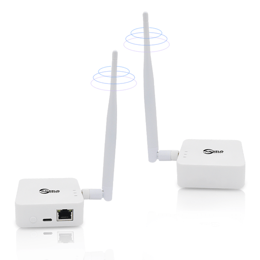 Anjielo 2025 WiFi HaLow Bridge - 1000m Outdoor Long-Range Wireless Solution | Type-C Powered | High-Speed 802.11ah with Strong Signal Penetration | Stable Network for Open Area IoT/Surveillance