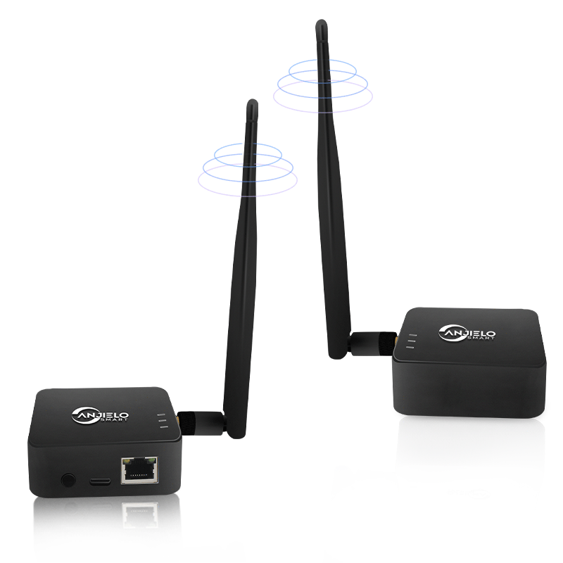 Anjielo 2025 WiFi HaLow Bridge - 1000m Outdoor Long-Range Wireless Solution | Type-C Powered | High-Speed 802.11ah with Strong Signal Penetration | Stable Network for Open Area IoT/Surveillance