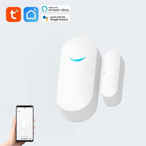 XiVisionsmart Tuya WiFi Door and Window Sensor with Magnetic, Contact Sensor Alarm with App Control,Suitable for Home Office Shop