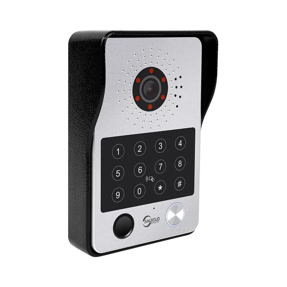 Anjielo Smart Doorbell Camera With Wide-angle Night Vision and Secure Access Control Via RFID Card Password Fingerprint