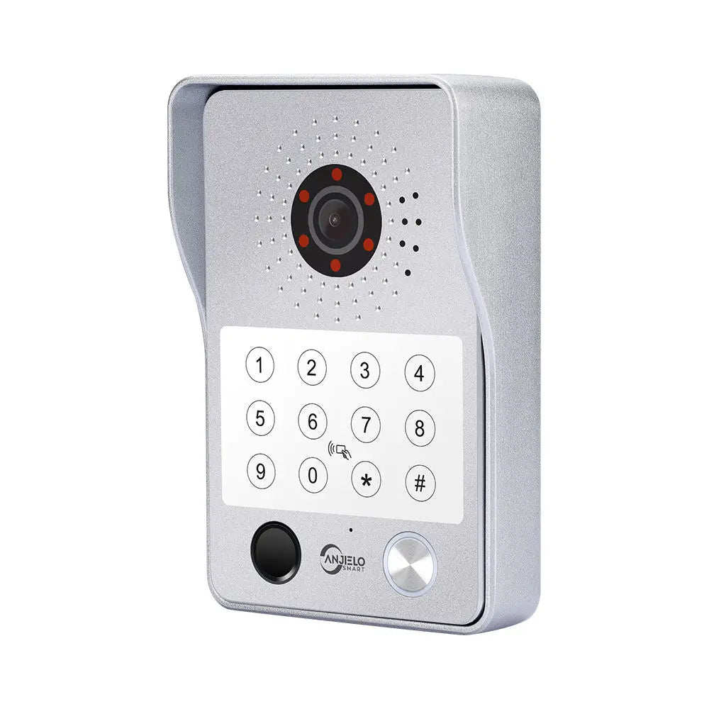 Anjielo Smart Doorbell Camera With Wide-angle Night Vision and Secure Access Control Via RFID Card Password Fingerprint
