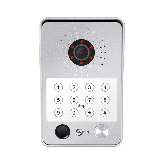 Anjielo Smart Doorbell Camera With Wide-angle Night Vision and Secure Access Control Via RFID Card Password Fingerprint