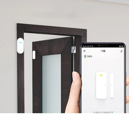 XiVisionsmart Tuya WiFi Door and Window Sensor with Magnetic, Contact Sensor Alarm with App Control,Suitable for Home Office Shop