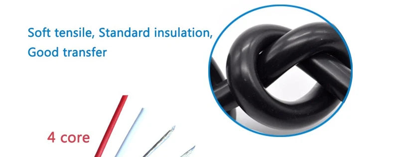 XiVisionSmart Video Extend Cable 4x0.2/0.3/0.5mm Tinned Copper Wire for Intercom