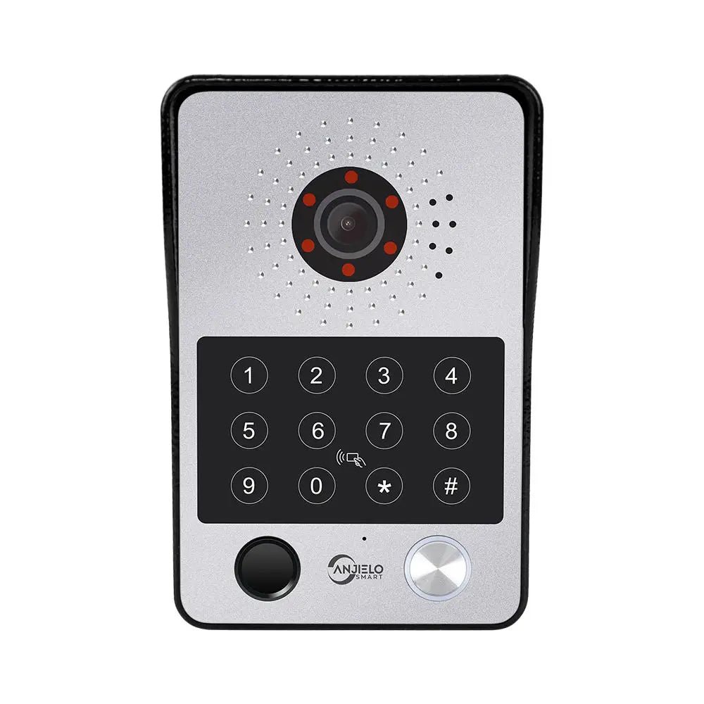 Anjielo Smart Doorbell Camera With Wide-angle Night Vision and Secure Access Control Via RFID Card Password Fingerprint