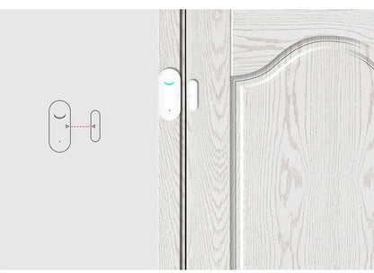 XiVisionsmart Tuya WiFi Door and Window Sensor with Magnetic, Contact Sensor Alarm with App Control,Suitable for Home Office Shop