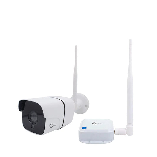 Anjielo 5MP WIFI HaLow IP Camera Weatherproof Home Farm Pier Long Distance Signal Transmission Motion Detection Wireless Bridge IP