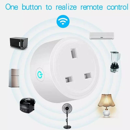 XiVision Wireless WiFi Smart Plug Socket 16A Power Monitor Timing Function Tuya Smart Life APP Control Works With Alexa Google Assistant