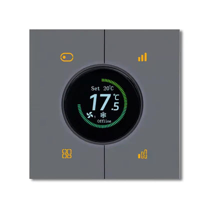 Tuya Zigbee3.0 Smart Digital Thermostat - 3-in-1 Control for Floor Heating, Air Conditioning & Fresh Air with Knob Temperature Adjustment