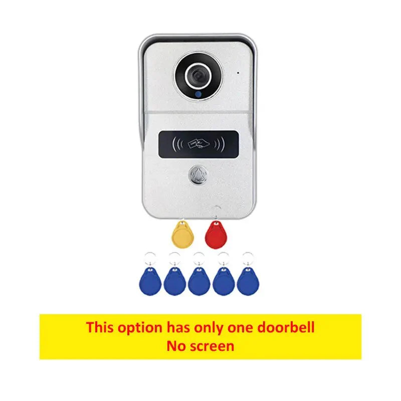 XiVision Tuya Smart 2MP 1080P 10-Inch IP Video Doorbell - Wireless WiFi & POE Wired | RFID Access Control for Villa & Flat