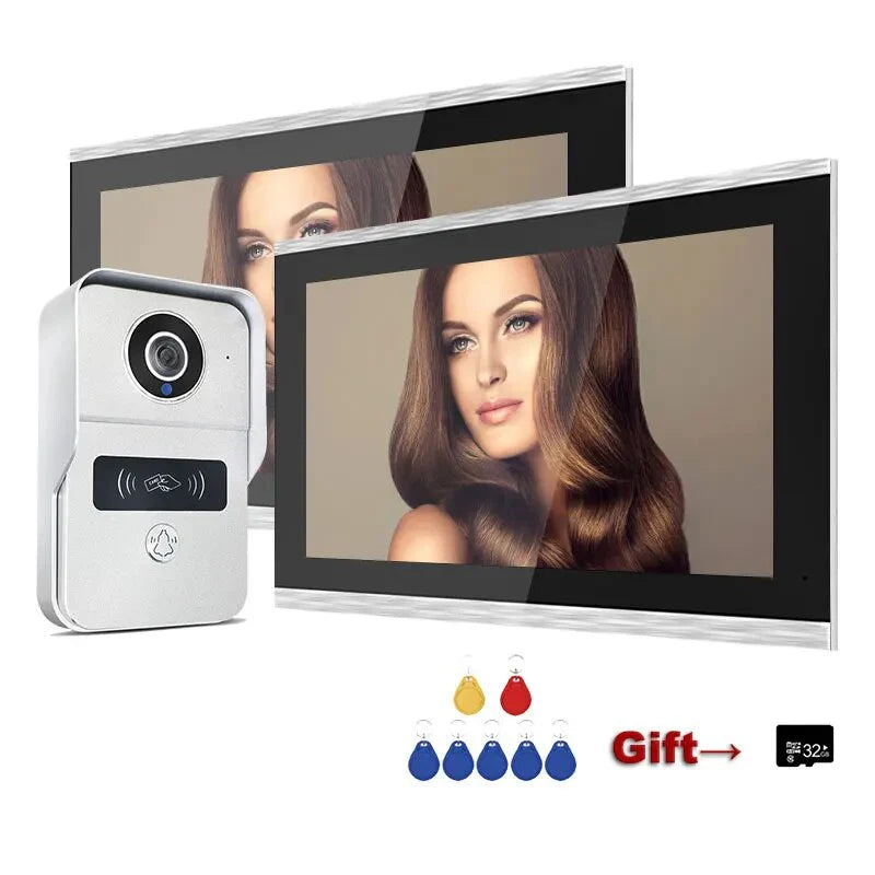 XiVision Tuya Smart 2MP 1080P 10-Inch IP Video Doorbell - Wireless WiFi & POE Wired | RFID Access Control for Villa & Flat