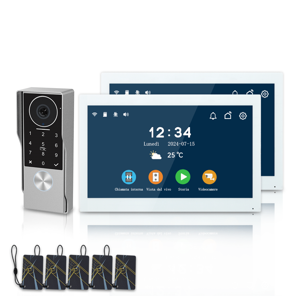 XiVision 2-Wire Tuya WiFi Smart Video Intercom – 1080P HD, IR Night Vision, Waterproof  Extended Range for Multi-Dwelling Security