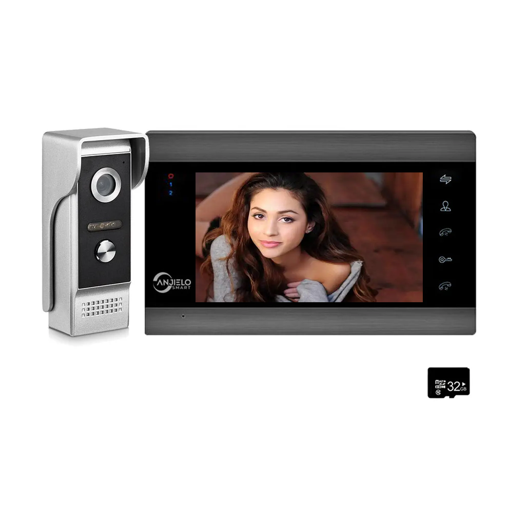 XiVision 7 Inch Home Video Intercom Doorbell for Apartment - Night Vision  Motion Detection for Enhanced Home Security